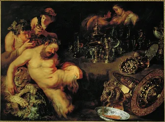 Humalainen Silenus (öljy kankaalle)