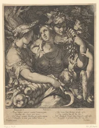 Venus, Bacchus ja Ceres Venus laukaisee ilman Ceresta ja Bacchusta (otsikko esineessä)