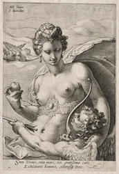 Venus ja Cupid, n. 1595.