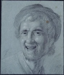 Naurava Rembrandt (kopio Rembrandtin varhaisesta omakuvasta F. Stoopin luona Byfleetissä)