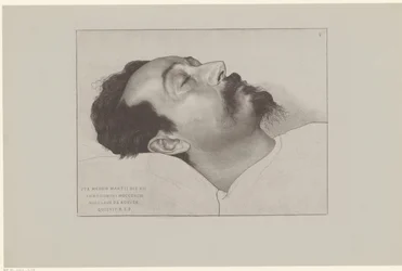 Nicolaas de Roever op zijn doodsbed Siten 12. maaliskuuta vuonna 18903 Nicholas de Roever lepäsi R.I.P. (otsikko esineessä)