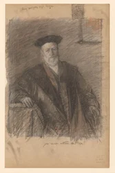 Professori Dr. Pieter Johannes Vethin muotokuva, puku