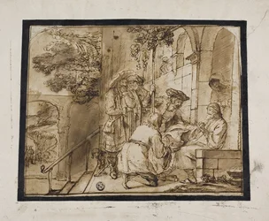 Josephin veljet näyttämässä takkiaan Jacobille, 1640-luku