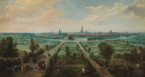Panoraamanäkymä Antwerpeniin idästä