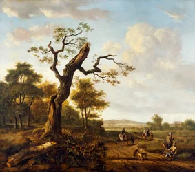 A Hawking Party (óleo sobre tela) finlandês