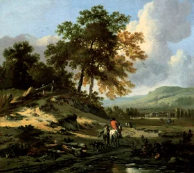 Maisema hahmoineen, 1679