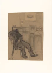 Mies tuolilla