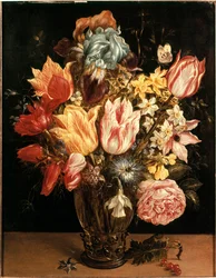 Tulppaanikimppu. Taiteilijan elinvuodet: 1568-1625. 1600-luku. Yksityiskokoelma