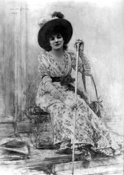 Sarah Bernhardtin (1844-1923) muotokuva