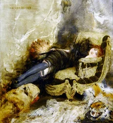 The Courtesan, n. 1990 (öljy paneelille)