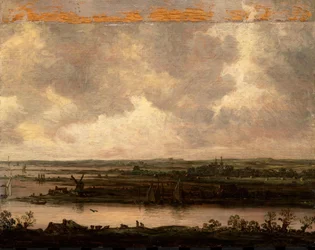 Panoraamanäkymä Spaarne-joelle ja Haarlemmermeerille