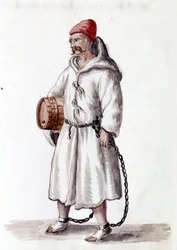 Galerian kaapeli. 17-18-luvulla. Akvarellipiirustus ja muste Jan van Grevenbroekin (tai Giovanni Grevenbroichin (Grevenbroich) (1731-1807) käsikirjoituksesta "Venitsialaisten tulli")