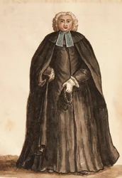 Dogen kappelin mestari Giovanni di Grevembrochin (1731-1807) Venicesien puvuista, akvarelli