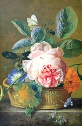Kori täynnä kukkia, 1740-45