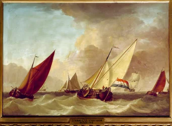Jan van Osin (1744-1808) merimaalaus 1700-luvun su. 0,52 x 0,73 m