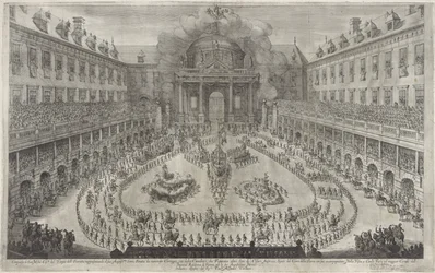 Karuselli Hofburgissa Wienissä Baletti hevosen selässä Espanjan keisari Leopold I:n ja Margaret Theresan häiden kunniaksi (sarjan nimi)