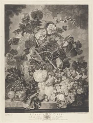Hedelmäpala, kaivertanut Richard Earlom, 1781