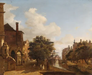 "Arkkitehtoninen fantasia vanhan kaupungintalon kanssa, Amsterdam", n. 1670