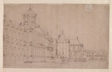 Dam Square ja uusi kaupungintalo