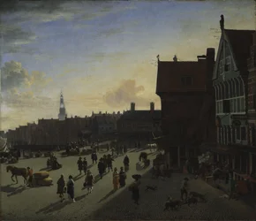 Dam ja Damrak, Amsterdam, n. 1663