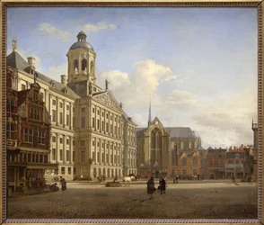 Pato ja uusi kaupungintalo Amsterdamissa