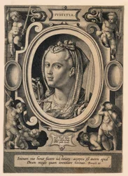 Oikeus (Justice), levy 5 "Virtutum theologicarum et cardinaliumista"