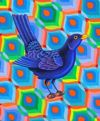 Blackbird, 2023 (öljy kankaalle)