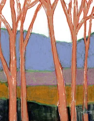 Holiday Hideaway Blue Hill Edition, n. 2024 (sekatekniikka paperille)