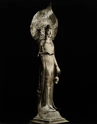 Kudara Kannon, 7. vuosisadalta, Asuka-kausi, Horyuji-temppeli, Japani, 1950.