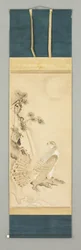 Falcon and Tree, noin 1500-luku (Kakemono)