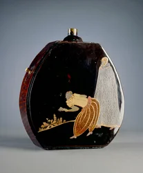 Ruutipullo (lakattu puu) (numeron 117750 kääntöpuoli)
