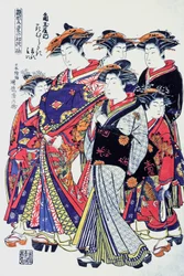 Laadukkaat japanilaiset naiset, 1800-luvun loppu (painettu)