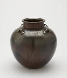 Teelehtien säilytyspurkki, Imbe, Okayaman prefektuuri, Edo-kausi, 1700-1800-luku (keraaminen)