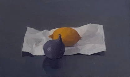 Viikuna ja sitruuna, 2016 (öljy, lime)