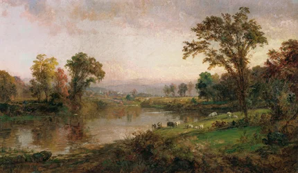 Jokimaisema - alkusyksy, 1888
