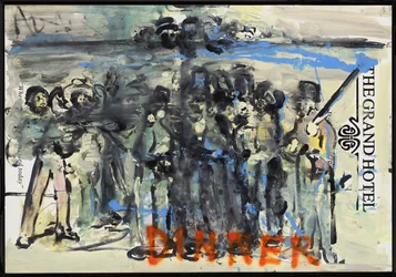 Illallinen, 2010 (sekatekniikka akvarellipaperille paneeliin kiinnitettynä, resepti kääntöpuolella).
