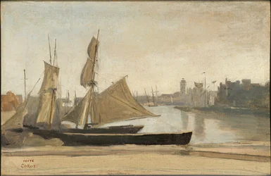 Dunkerque, laituriin kiinnitettyjä kalastusveneitä