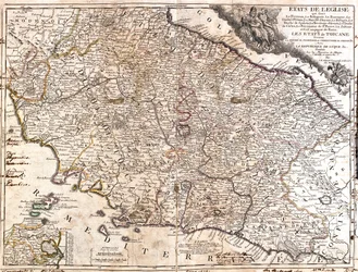 Emilia-Romagna, Toscana, Marche, Umbria, Abruzzo, Lazio, Italia.