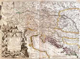 Kaakkois-Saksa, Etelä-Tšekki, Itävalta, Länsi-Slovakia, Länsi-Unkari, Slovenia, Kroatia, Bosnia ja Hertsegovina.