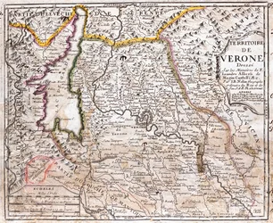 Lombardian kaakkoispuolella, Trentino-Alto Adigen eteläpuolella, Veneton lounaispuolella, , Italiassa.