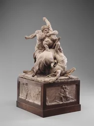 Hercules Fighting Two Kentaurs, n.1785 (terrakotta)