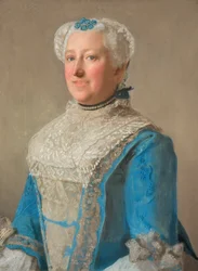 Northumberlandin kreivittären Elizabeth Percyn muotokuva (pastellipiirros)