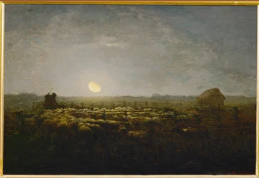Le parc a mouton, clair de lune (maalaus kankaalle)