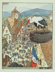 Ranskan joukkojen saapuminen Dambachiin, Alsace