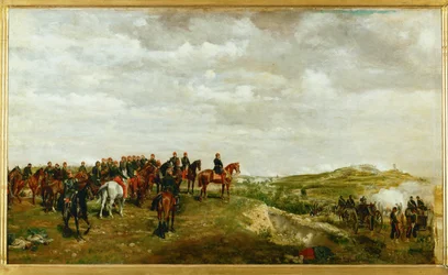 Napoleon III Solferinon taistelussa (öljy kankaalle)