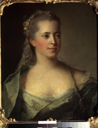 Naisen muotokuva. (Naisen muotokuva). Jean Marc Nattierin maalaus (Jean-Marc Nattier