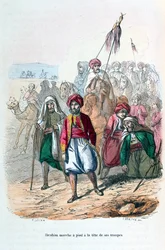 Ibrahim Pasha marssi joukkojensa edessä, 1811-1818 1847
