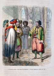Muhammad Ali lähettää poikansa Ibrahim Pashan tukahduttamaan Saudi-Arabian kapinan, 1811-1818, 1847