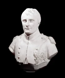 Keisari Napoleon I:n (1769-1821) rintakuva, Jean Antoine Houdonin (1741-1828) veistos, 1808, Versailles, linnamuseo