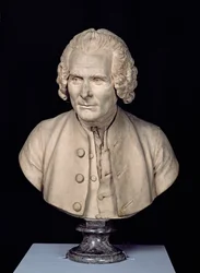 Jean Jacques Rousseaun (1712-78) rintakuva (terrakotta)